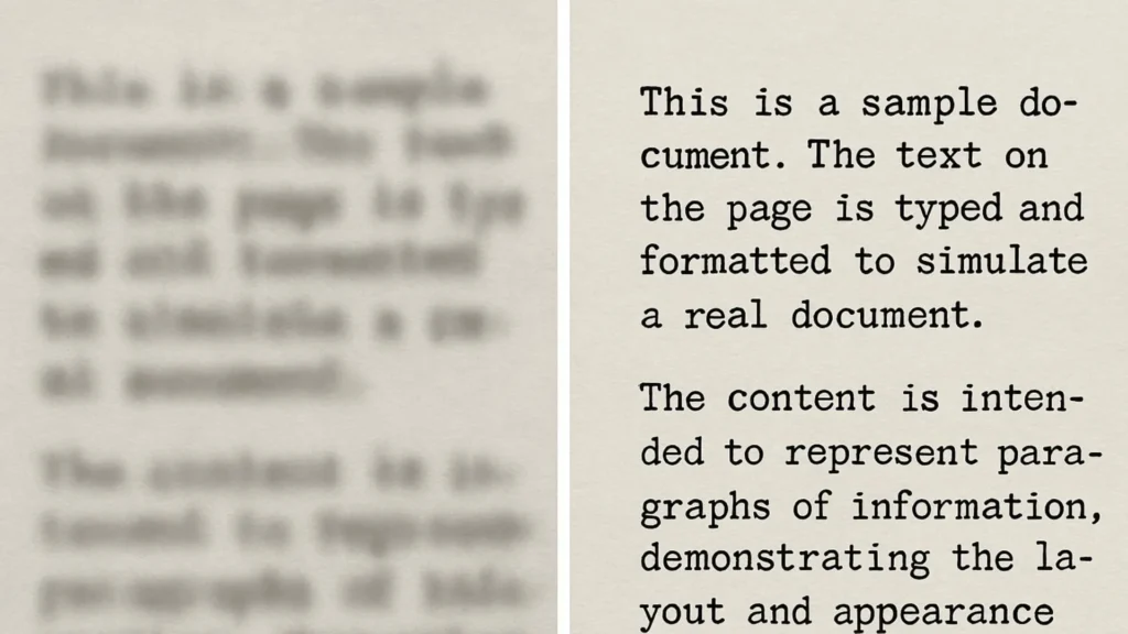 การสแกนเอกสารประเภทตัวอักษร (Text Document Scan)
